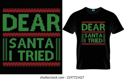 Ugly Christmas t-shirt design. Creative Design For Your Business 