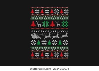 Ugly Christmas t-shirt sweater design