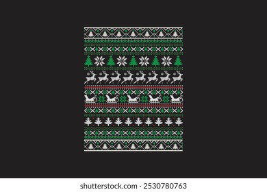 Ugly Christmas t-shirt sweater Pattern design