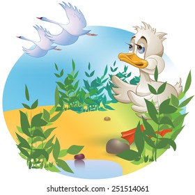291 Ugly duckling cartoon Images, Stock Photos & Vectors | Shutterstock