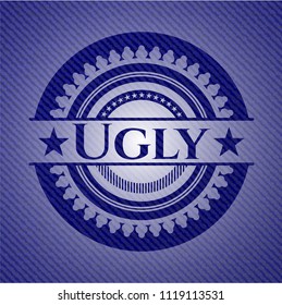 Ugly Emblem Jean Background Stock Vector (Royalty Free) 1119113531 ...