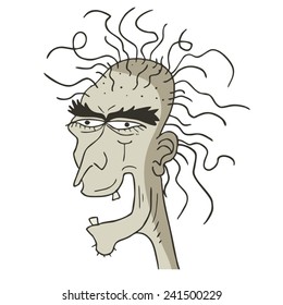 Ugly Face Cartoon Stock Illustration 364259717