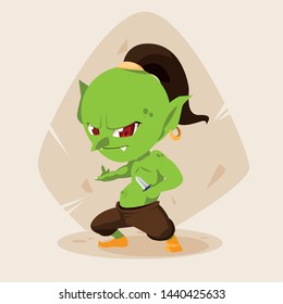 ugly fairytale troll avatar character