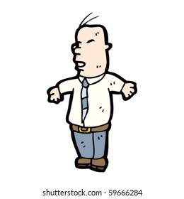 caricatura de un hombre feo