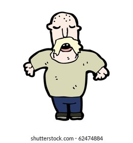 ugly man cartoon