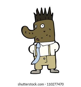ugly office worker cartoon