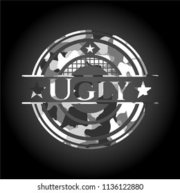 Ugly on grey camouflage pattern