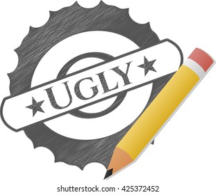 Ugly pencil emblem