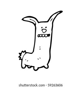 ugly rabbit cartoon