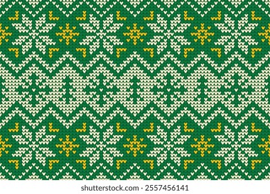 Ugly sweater background pattern for christmas and winter celebration