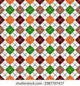 Ugly sweater Merry Christmas Happy New Year illustration knitted background seamless pattern folk style scandinavian ornaments. Wallpaper wrapping paper textile print. 