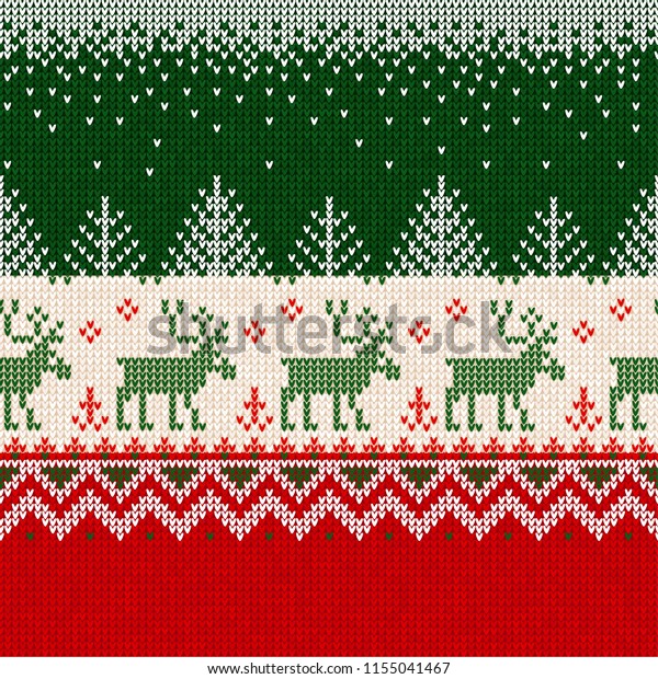 Ugly Sweater Merry Christmas Happy New Stock Vector Royalty Free