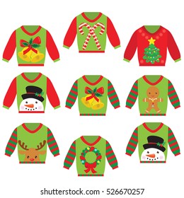 Ugly sweater vector cartoon illustrator