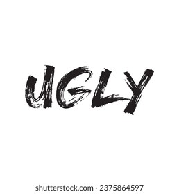 ugly text on white background.