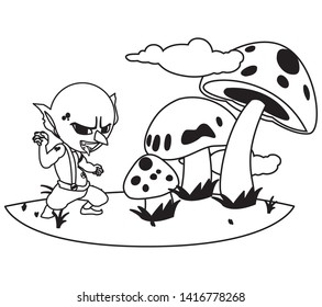 ugly troll in the camp magic character