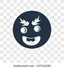 Ugly vector icon isolated on transparent background, Ugly transparency logo concept
