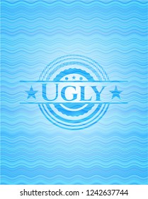 Ugly water wave style emblem.