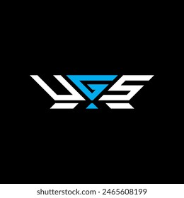 Diseño del Vector del logotipo de la letra de UGS, logotipo simple y moderno de UGS. Diseño de alfabeto de lujo UGS  