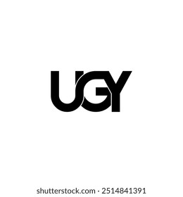 ugy initial letter monogram logo design