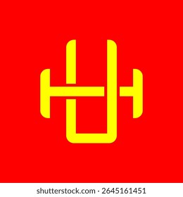 UH or HU monogram logos overlapping