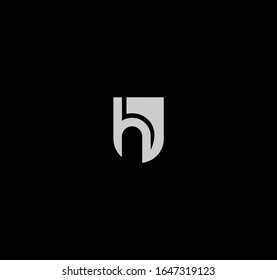 UH letter designs for logo and icons