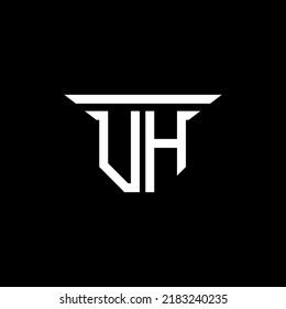 UH letter logo creative design with vector graphic