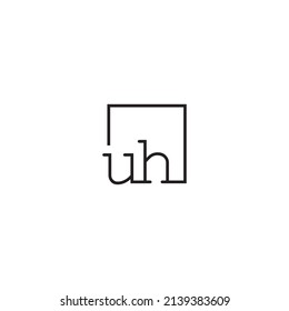 UH line concept logo in high quality professional design that will be best for your companies