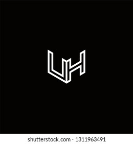 UH Logo Letter initial Designs Templete