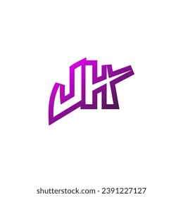 UH Premium emblem logo initial esport and gaming design concept