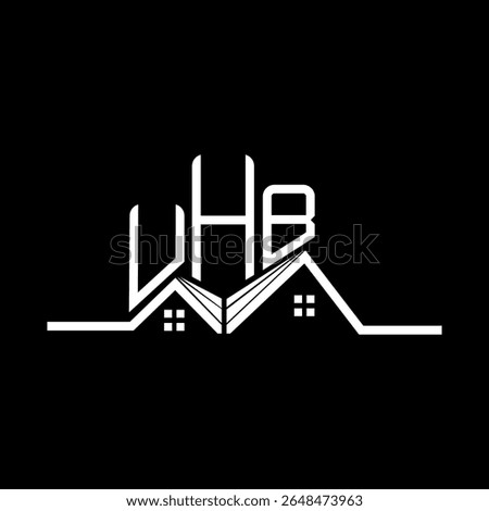 UHB Real State logo design, UHB simple and modern logo. UHB luxurious alphabet design  