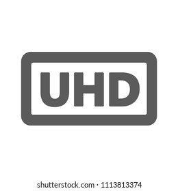 UHD resolution gray icon for web and mobile