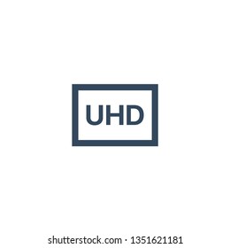 UHD resolution icon for web and mobile