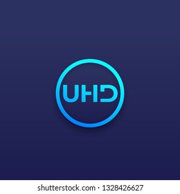 UHD video content icon