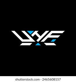 UHF letter logo vector design, UHF simple and modern logo. UHF luxurious alphabet design  