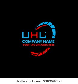 UHL letter logo vector design, UHL simple and modern logo. UHL luxurious alphabet design  