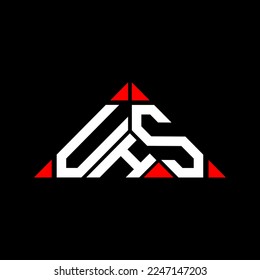 Diseño creativo del logotipo de la letra UHS con gráfico vectorial, logotipo sencillo y moderno UHS.