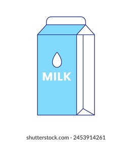 UHT Milk Illustration perfect to complement a cooking theme design