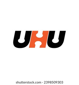 UHU brand name initial letters monogram.