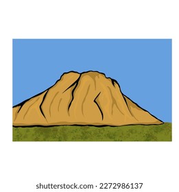 uhud hill vector in mecca