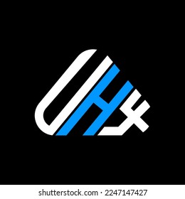 Diseño creativo del logotipo de la letra UHX con gráfico vectorial, logotipo UHX simple y moderno.