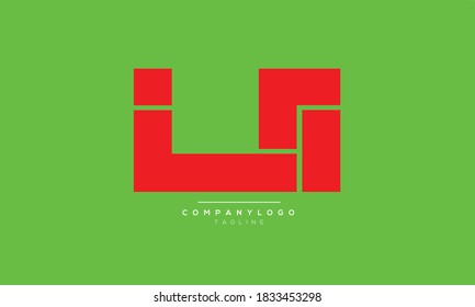 UI abstract initials monogram letter text alphabet logo design