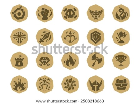 Ui Achievement Design Element Set