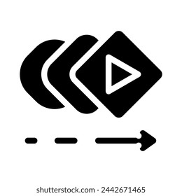 ui animation ux ui design glyph icon vector. ui animation ux ui design sign. isolated symbol illustration