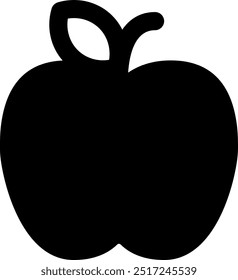 UI apple Vector Icon Illustration. Glyph Style
