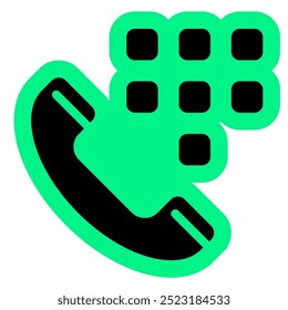 Icono de llamada de interfaz de usuario, icono de contacto