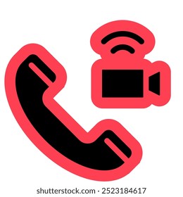 Icono de llamada de interfaz de usuario, icono de contacto