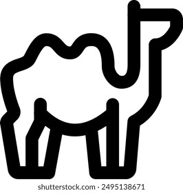 UI camel Vector Icon Illustration. Line Style