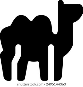 UI Kamel Vektorgrafik Icon Illustration. Glyphenstil