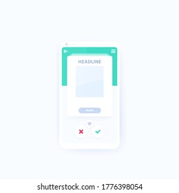 UI card for mobile app design