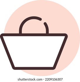 Carro de interfaz de usuario, ilustración, vector sobre fondo blanco.